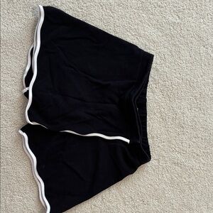 bella bliss Kids Black Athletic Shorts with White Trim